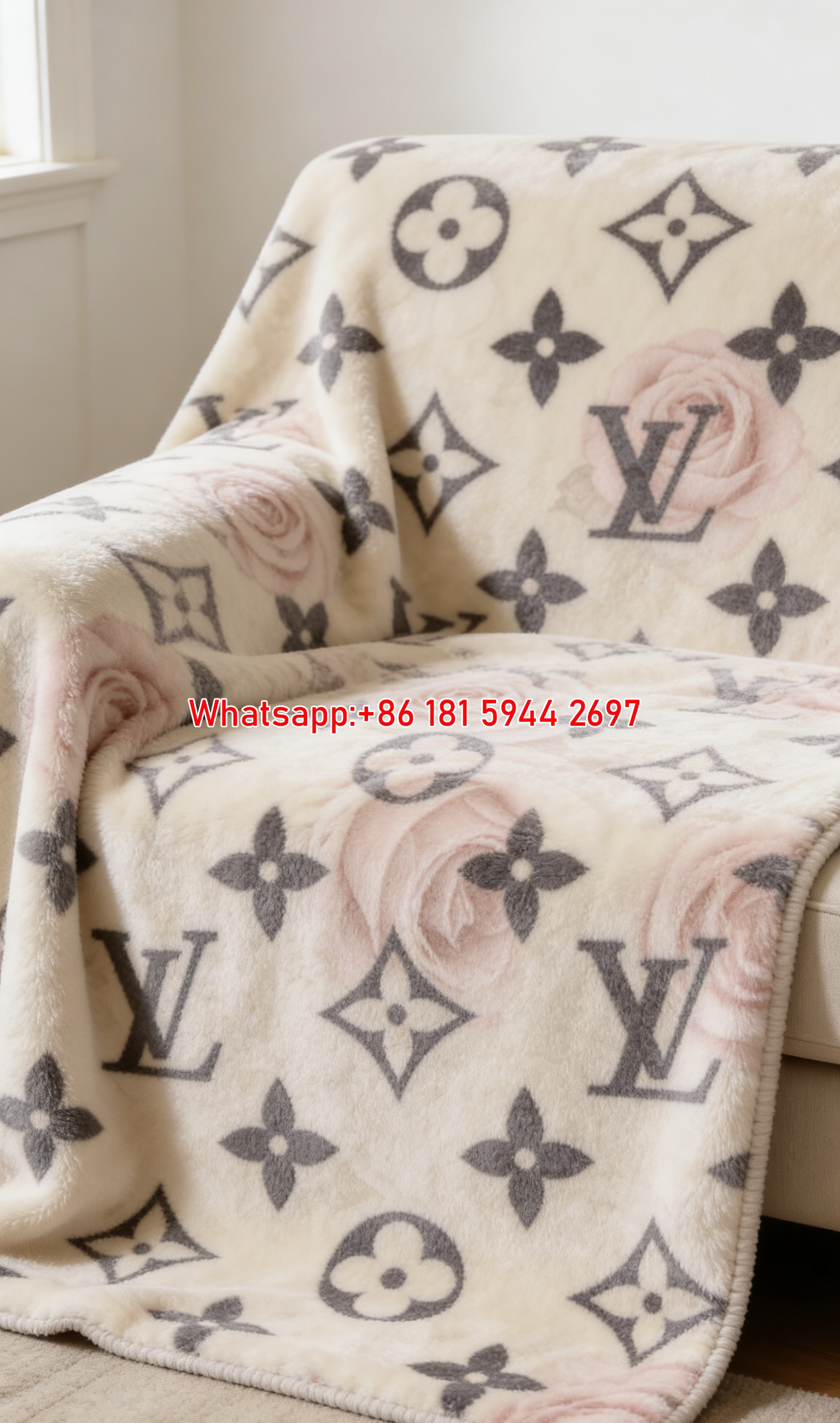 Vintage Rose LV Throw IMG_3147
